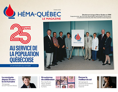 Magazine électronique d'Héma-Québec (octobre 2023)