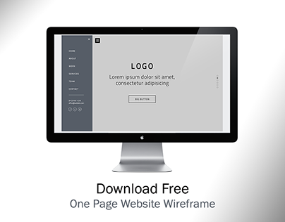 Download Free One Page Website UI Kit
