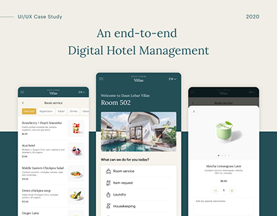 UI/UX Case Study | An end-to-end hotel management