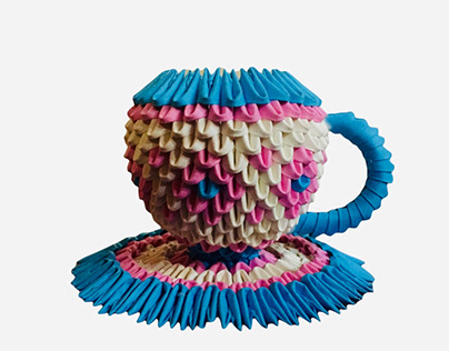 Coffee cup - 3D Origami