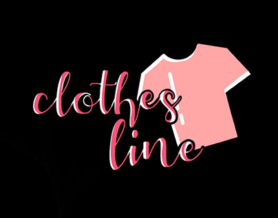 Logo para Loja de Roupas (Clothes Line)