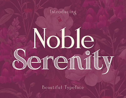 Noble Serenity – Elegant Wedding Typeface