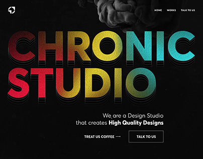 Chronic Design Studio Website UI - Desktop and Mobile