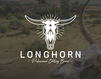 Longhorn Skull Logo Template