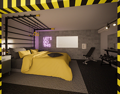 Themathic bedroom DESIGN AND RENDERS