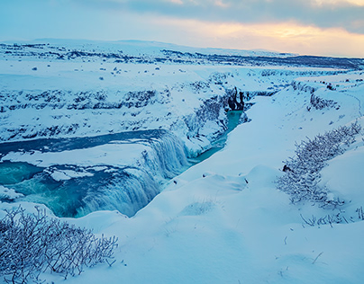 Gullfoss waterfall-winter 2024