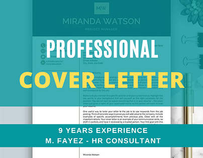 Professional Cover Letters (all professional levels)