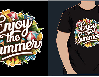 Enjoy the summer t shirt design