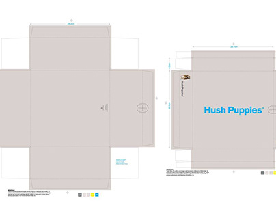 Development of shoes Packaging project "HUSH PUPPIES"