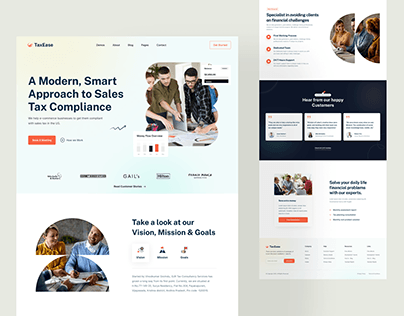 Tax Consulting Agency Landing Page Design