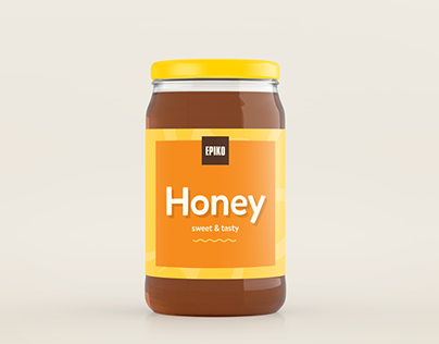 [FREE MOCKUP] Realistic Honey Jar Mockup