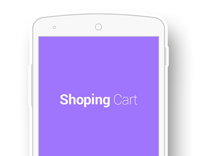 Concept Design for 
shopping app.
