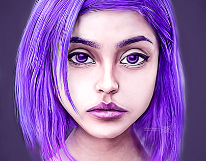 Digital Art – Purple cutie