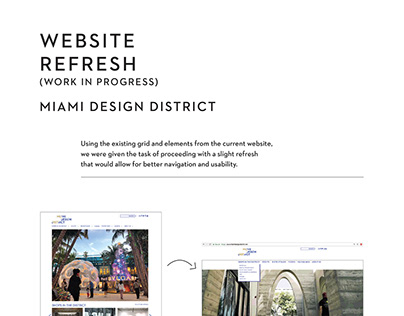 WEBSITE REFRESH Miami Design District