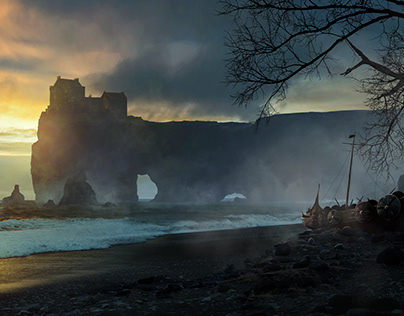 Vikings | Matte Painting en Adobe Photoshop