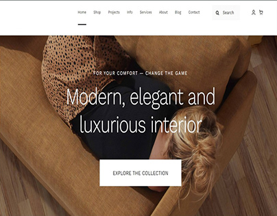 Interior Design Service Provider Website