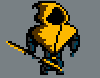 Pixel Art: Weather Knight (Shovel Knight Project)