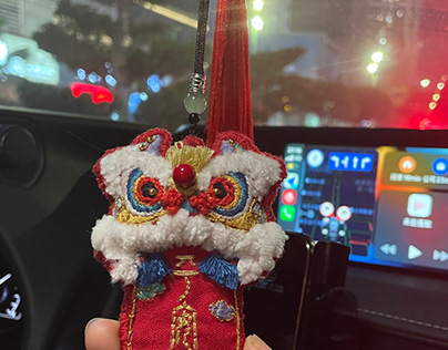 Chinese embroidery-car hanging decor