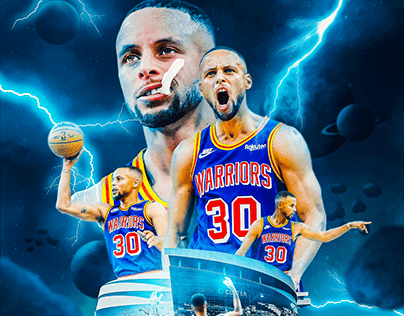 Sports Poster Design - Steph Curry!