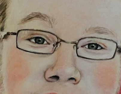 Colored pencil portrait