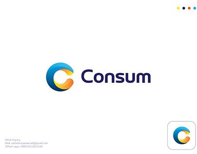 Consum Logo Design | Letter C Logo Concept