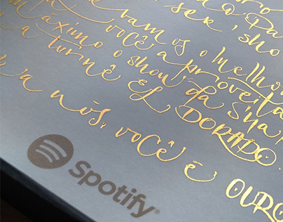 Spotify handwritten letters