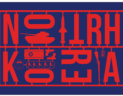 North Korea - Typography Design