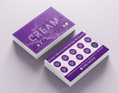 Loyalty Card Designed for a Cannabis Shop