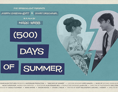 Alternative Film Poster: (500) Days of Summer