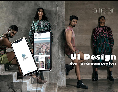 UI Design for " Artroom Ceylon"