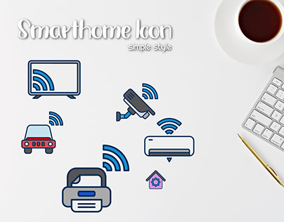 smarthome icon with simple design