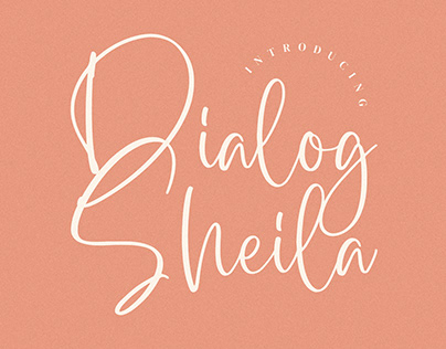 Dialog Sheila - Modern script Font