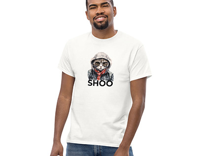 SHOO Chic - British Shorthair Cat T-Shirt Design