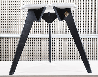 ROMB Tri-A series stackable stool