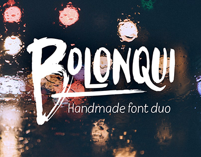 Bolonqui - Handmade font Duo