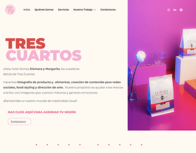Tres Cuartos - web page