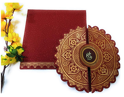 Traditional Boxed Wedding Invitation Cards Design