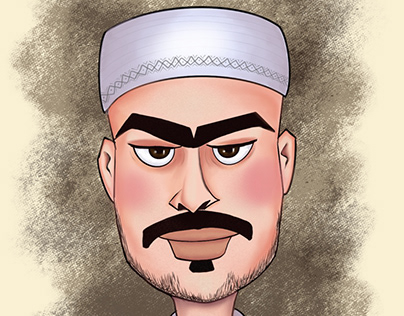 Caricature of Muslim man