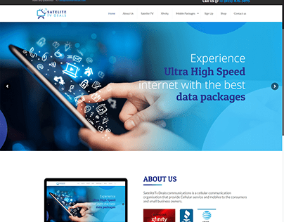 Cable service provider with eCommerce webdevelopment