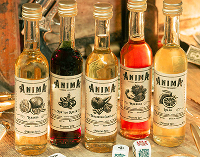 Liquor Label Design - ANIMA