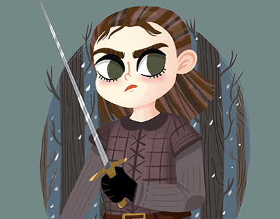 Arya Stark Fan Art Illustration
