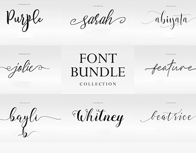 Font bundle Modern font, Script Fon