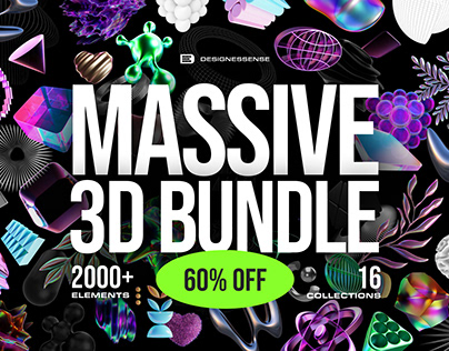 60% OFF - MASSIVE 3D BUNDLE - 2000+ elements
