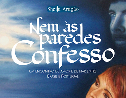 Calligraphy title for the book Nem às Paredes Confesso