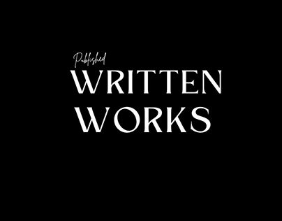 Links to Published Written Work