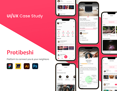 Protibeshi (Neighbor Social App) - UI/UX Case Study
