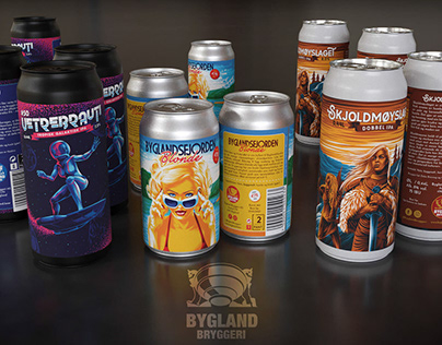 Beer label illustrations