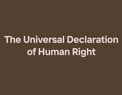 The Universal Declaration of Human Right Poster