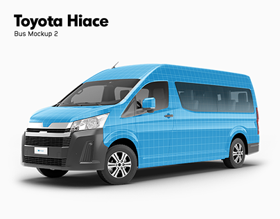 Toyota Hiace Bus Mockup