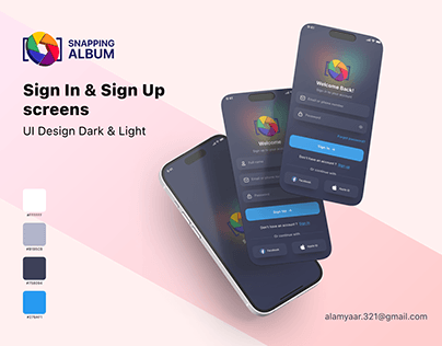 Mobile Sign In/ Sign Up UI